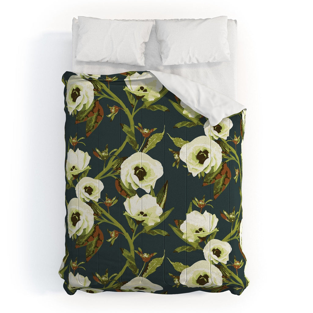 ThirtyOne Illustrations Circa in Olive Comforter