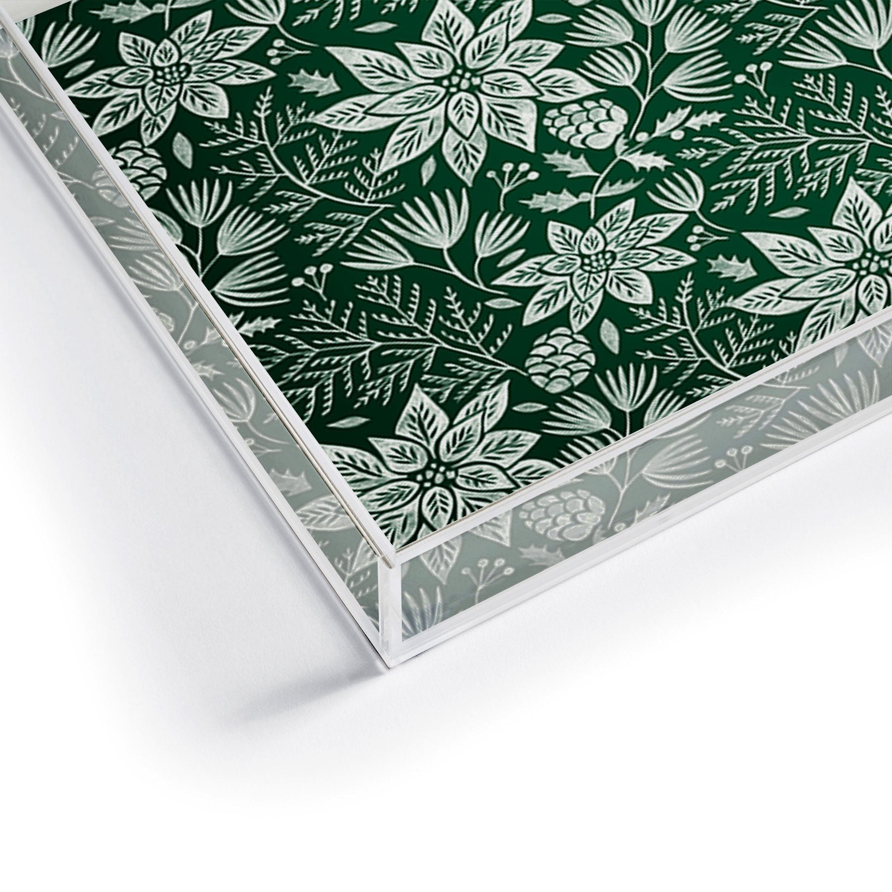 Pimlada Phuapradit Christmas Poinsettia Acrylic Tray