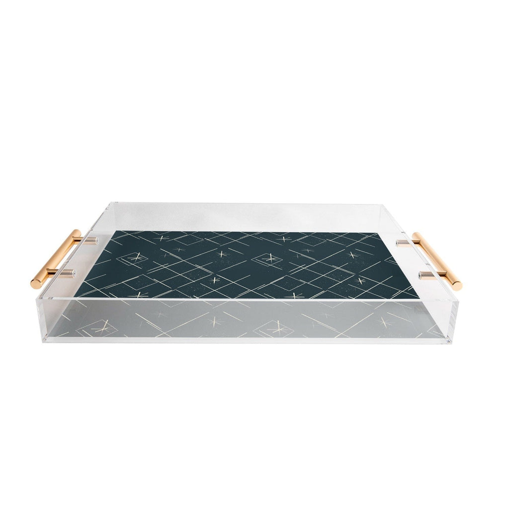 Little Om Starry Web navy Acrylic Tray