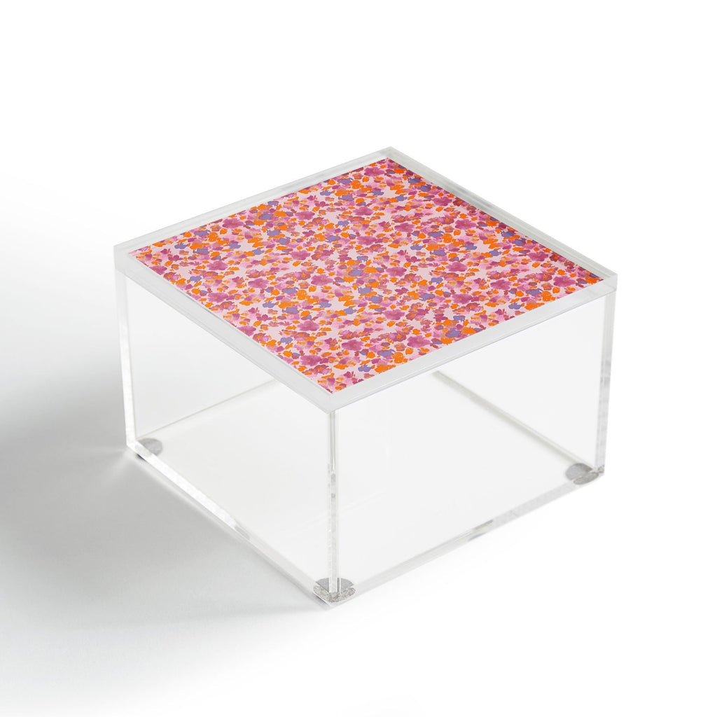 Gabriela Fuente Day Dreaming Watercolor Pink Acrylic Box