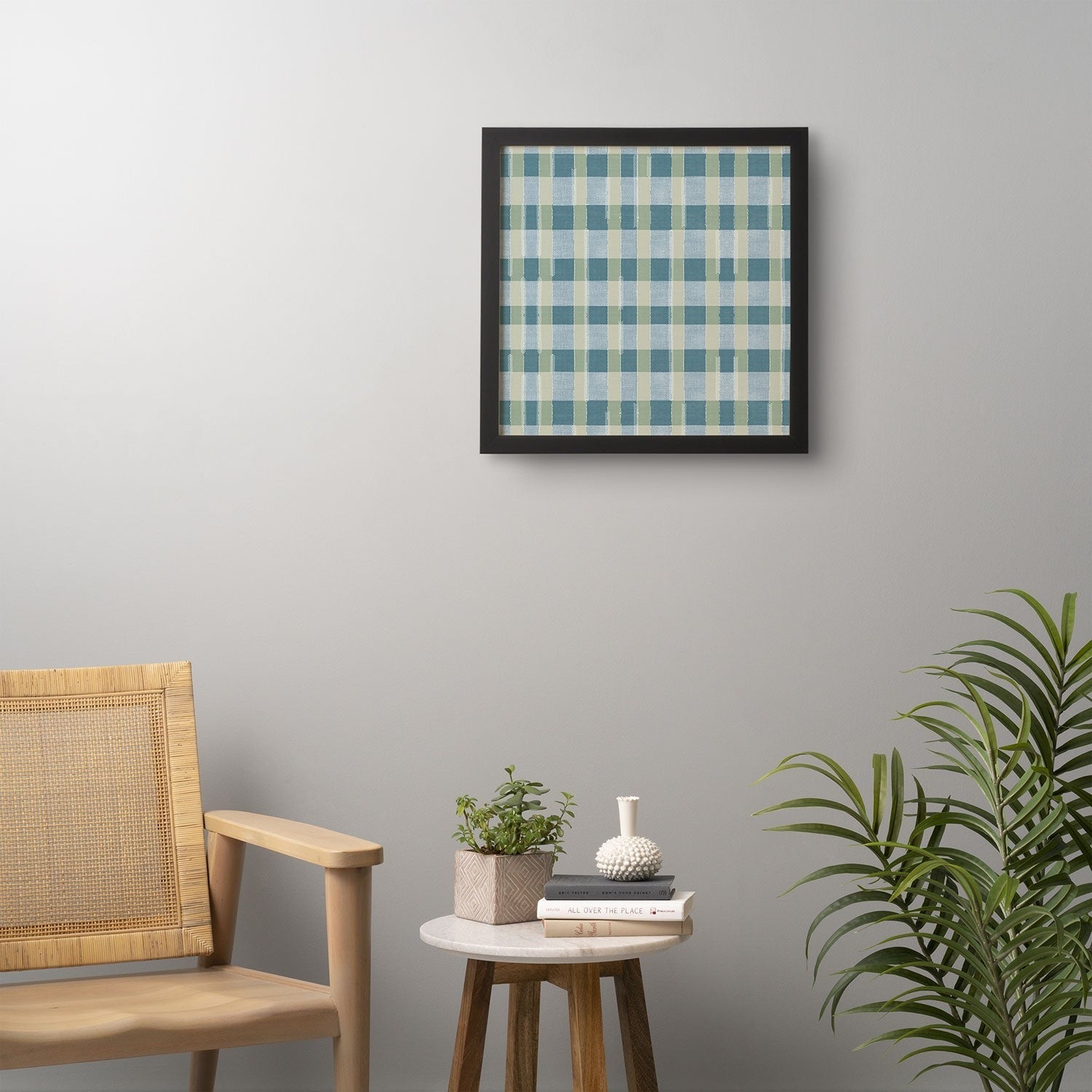 Marta Barragan Camarasa Country Style Checks Framed Wall Art