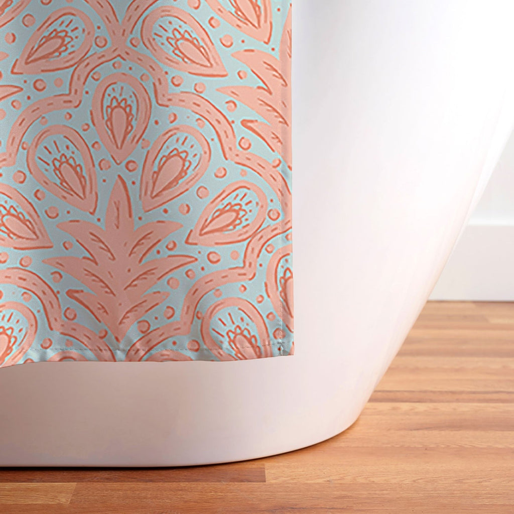 CoastL Studio Palm Scallop Shower Curtain