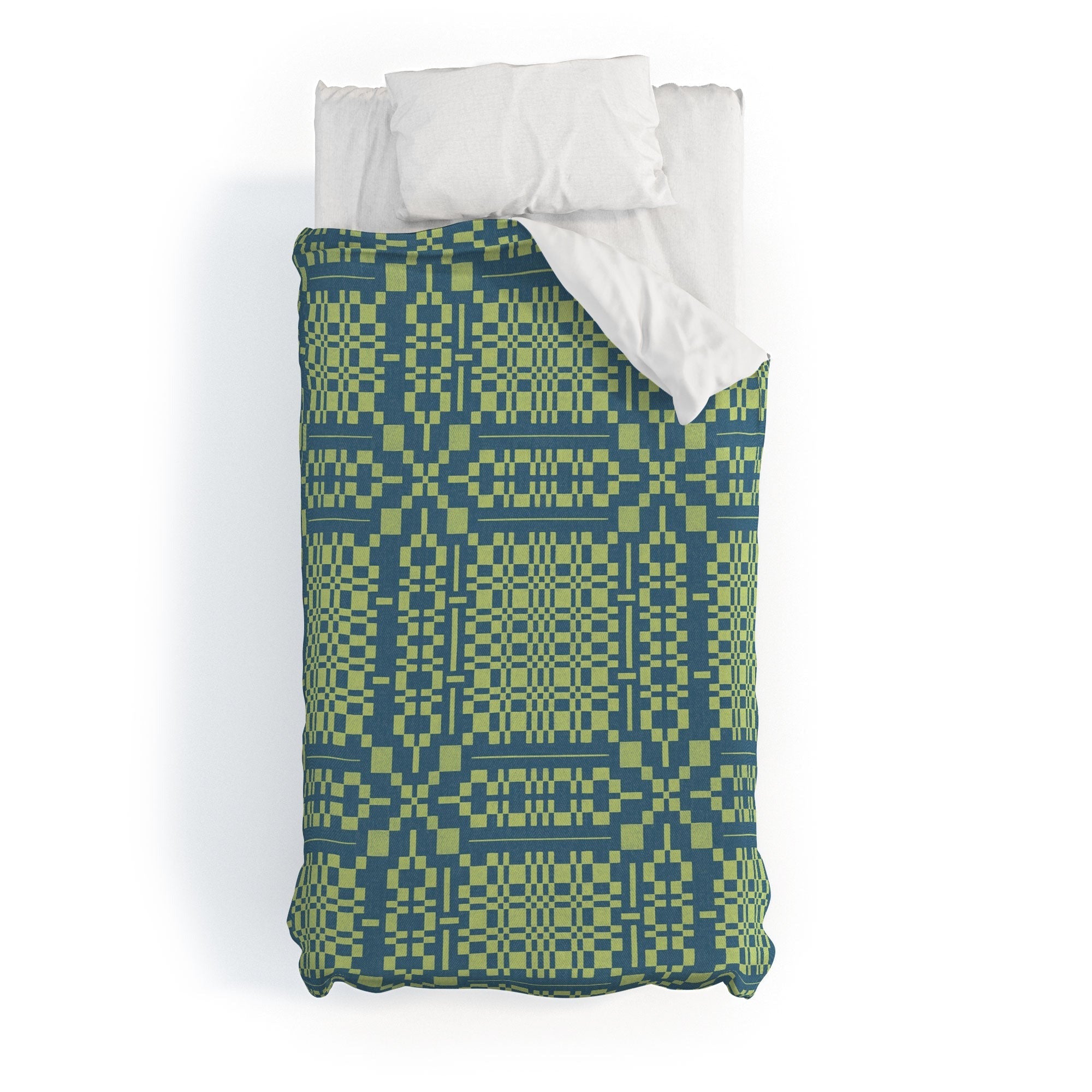 Marta Barragan Camarasa Nostalgic Grid Design Duvet Cover