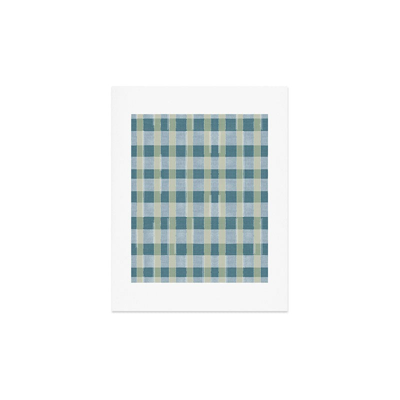 Marta Barragan Camarasa Country Style Checks Art Print