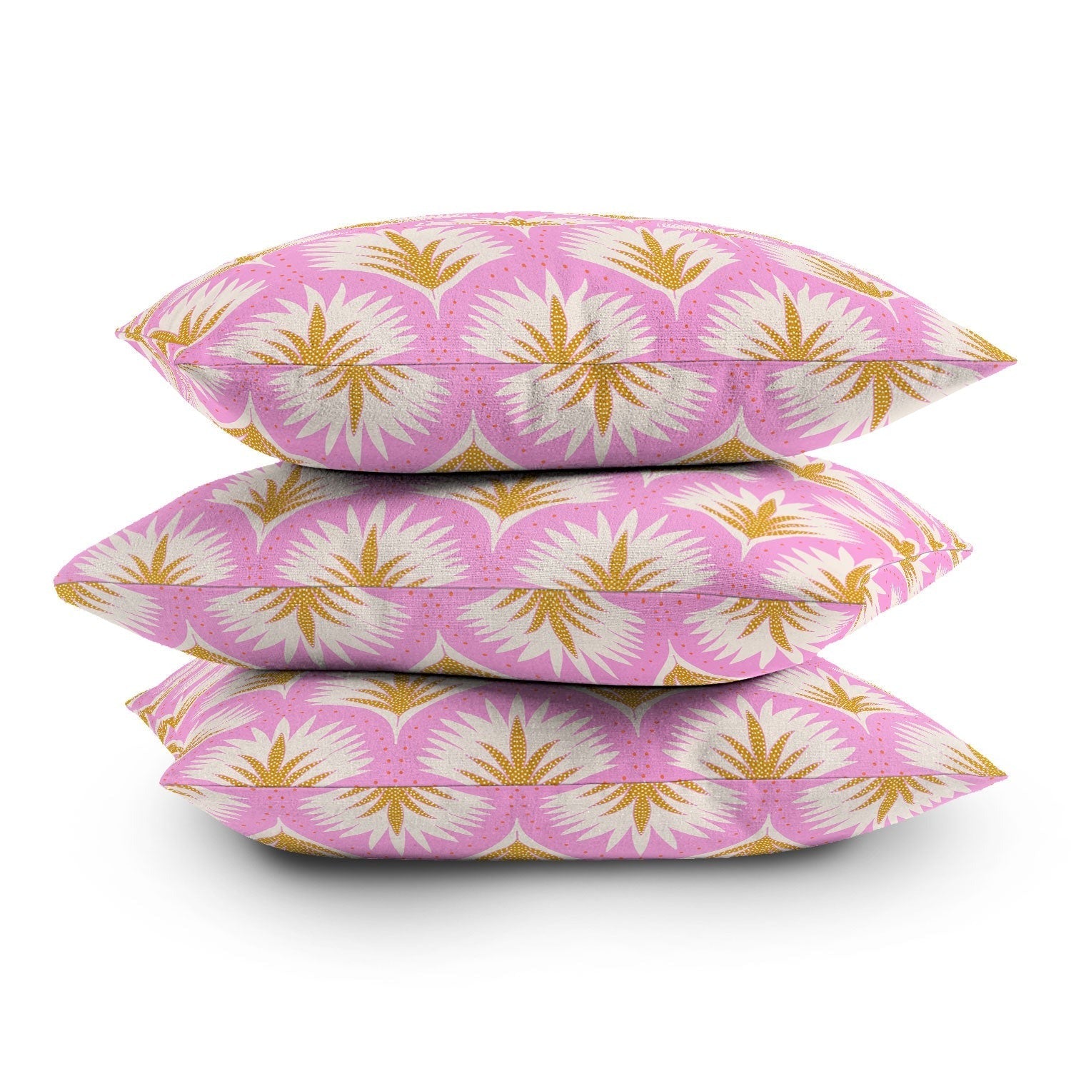 Jennifer Labre Pink Palmetto Outdoor Throw Pillow