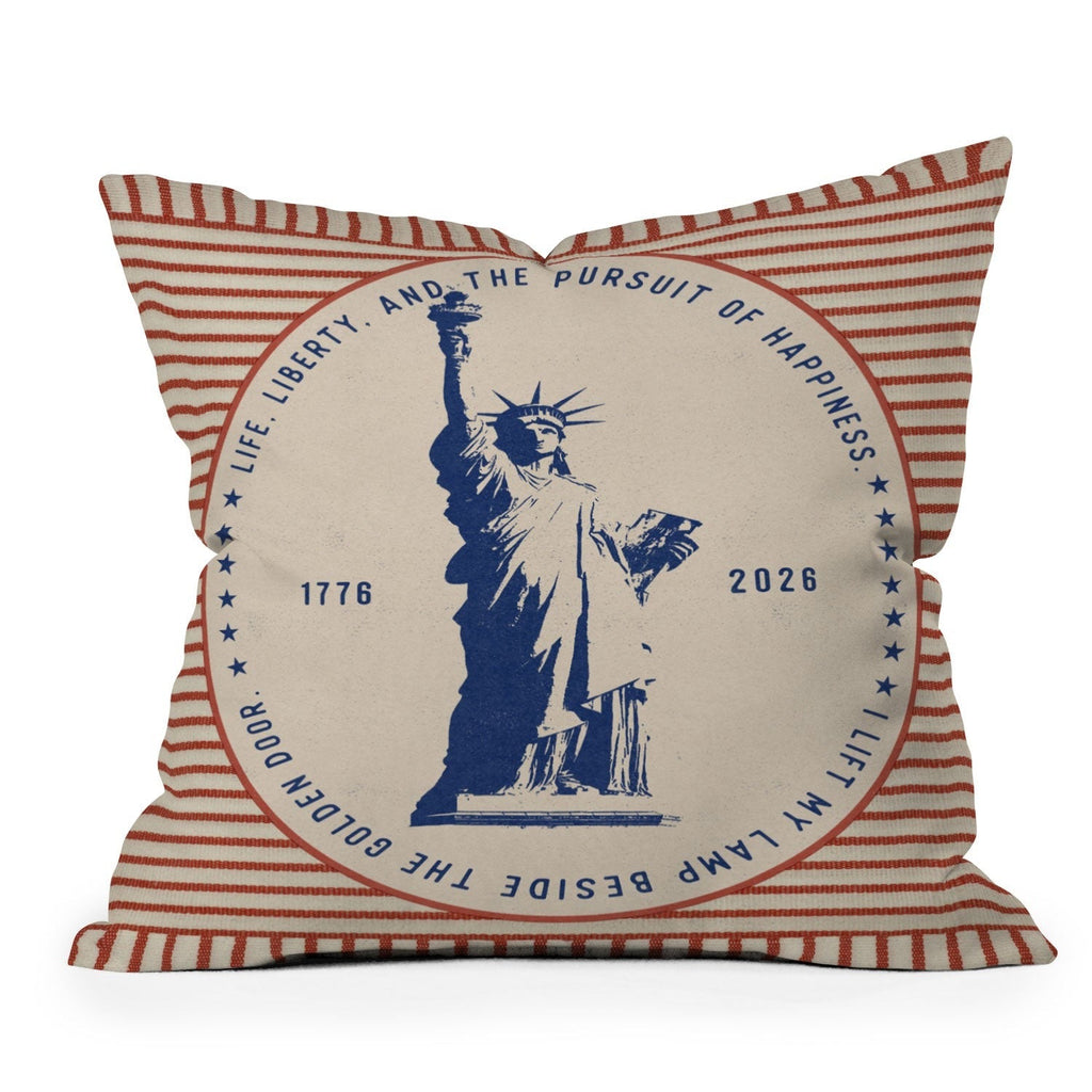 DENY Designs Life Liberty Outdoor Throw Pillow