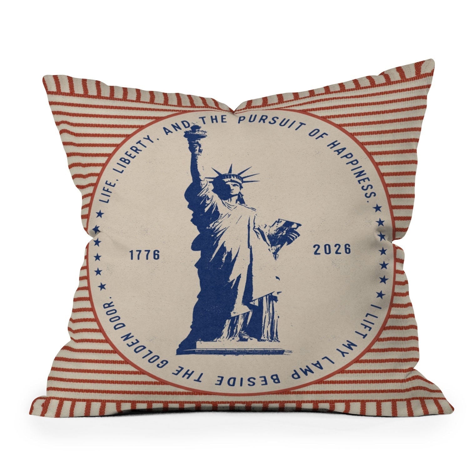 DENY Designs Life Liberty Outdoor Throw Pillow