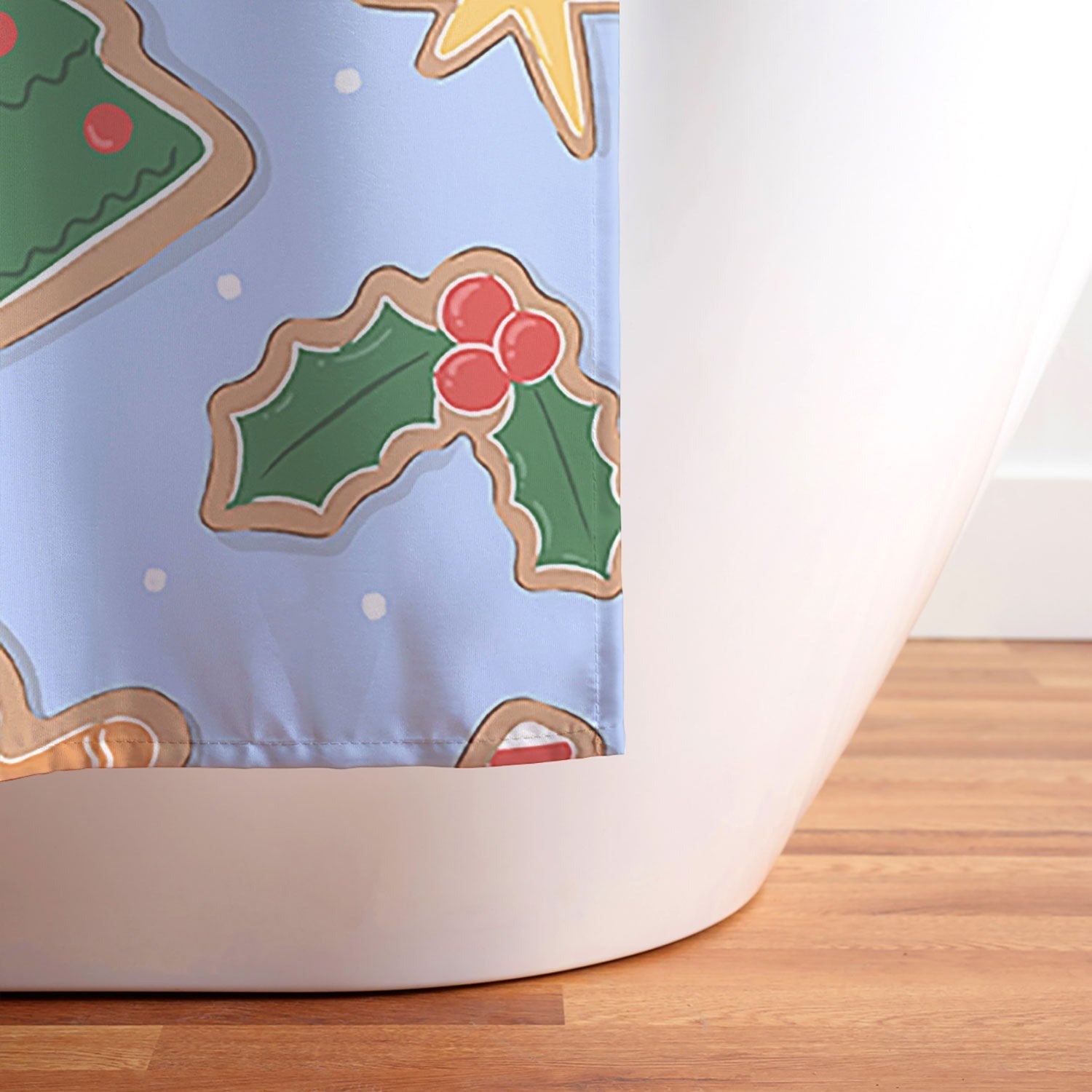 Love_Ryming Christmas Cookies Shower Curtain