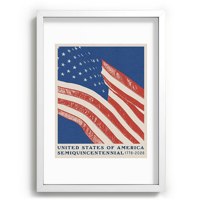 DENY Designs Stars n Stripes Semiquincentennial Recessed Framing Rectangle