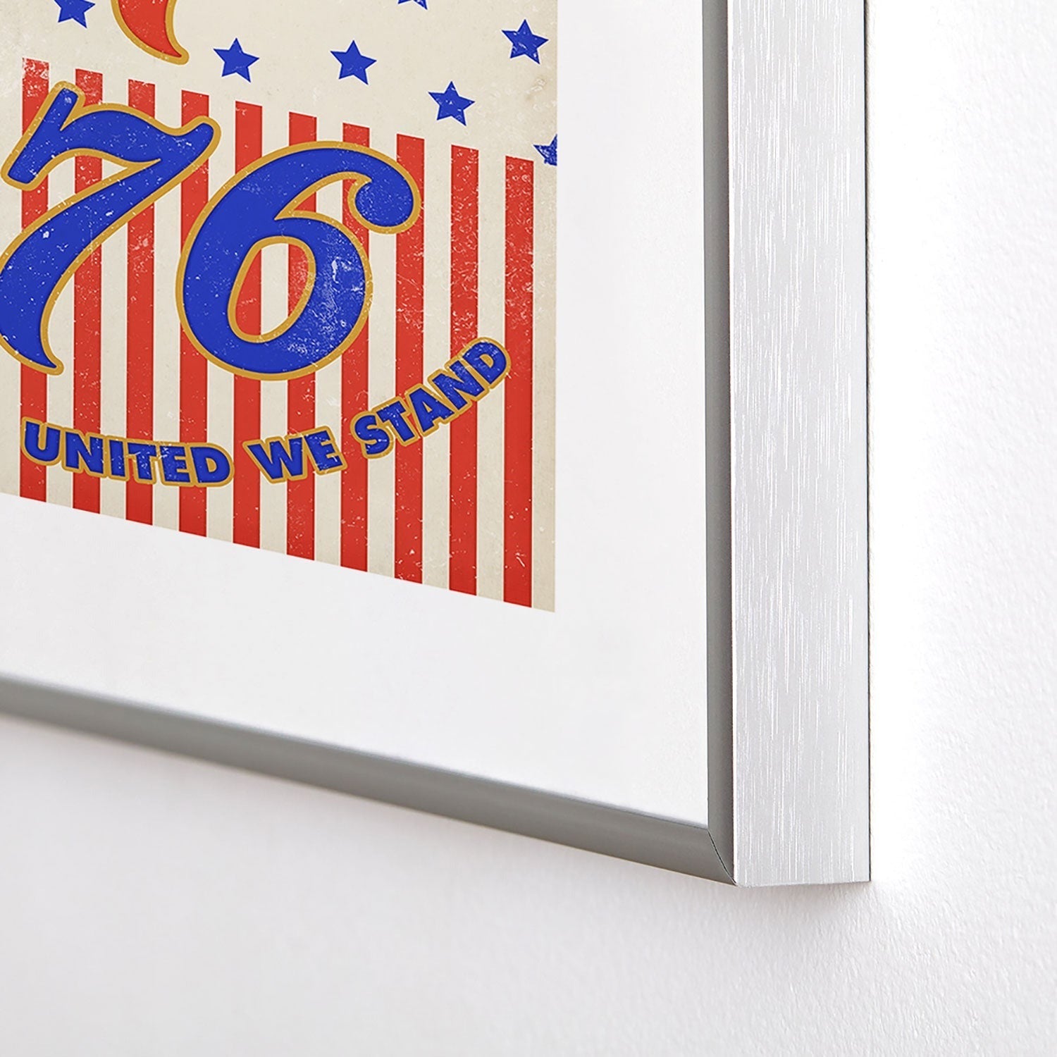 DENY Designs 1776 Stars Metal Framed Art Print