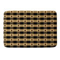 Design by Spark Black Gold Tree Tree Gingham Memory Foam Bath Mat