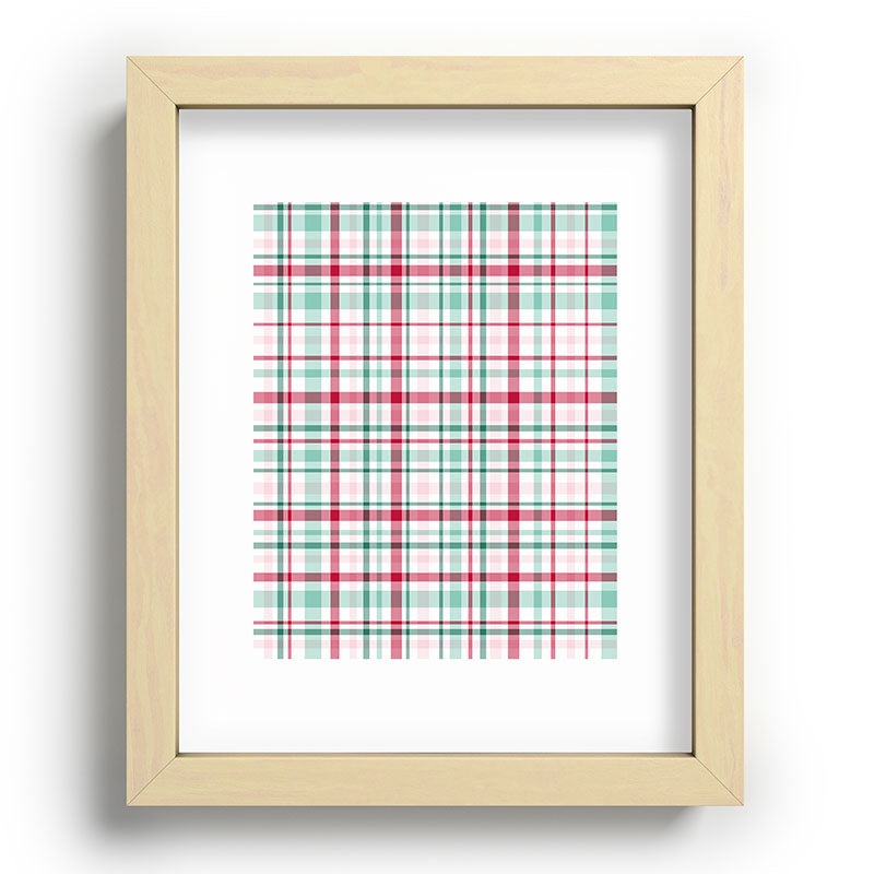 Lisa Argyropoulos Merry Vintage Plaid Recessed Framing Rectangle