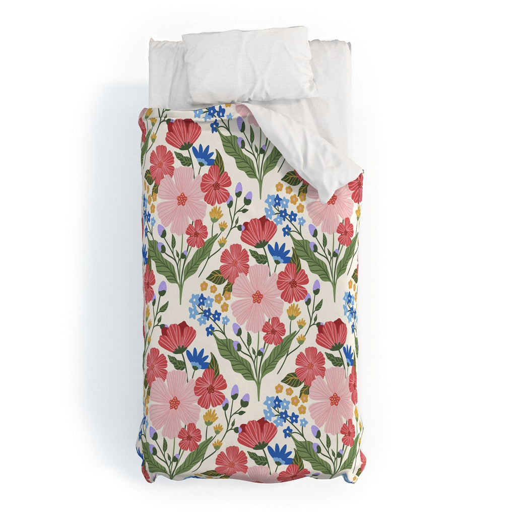 Design by Spark Wild Bloom Flowers Duvet Cover