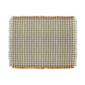 Menina Lisboa Rustic Green Plaid Throw Blanket