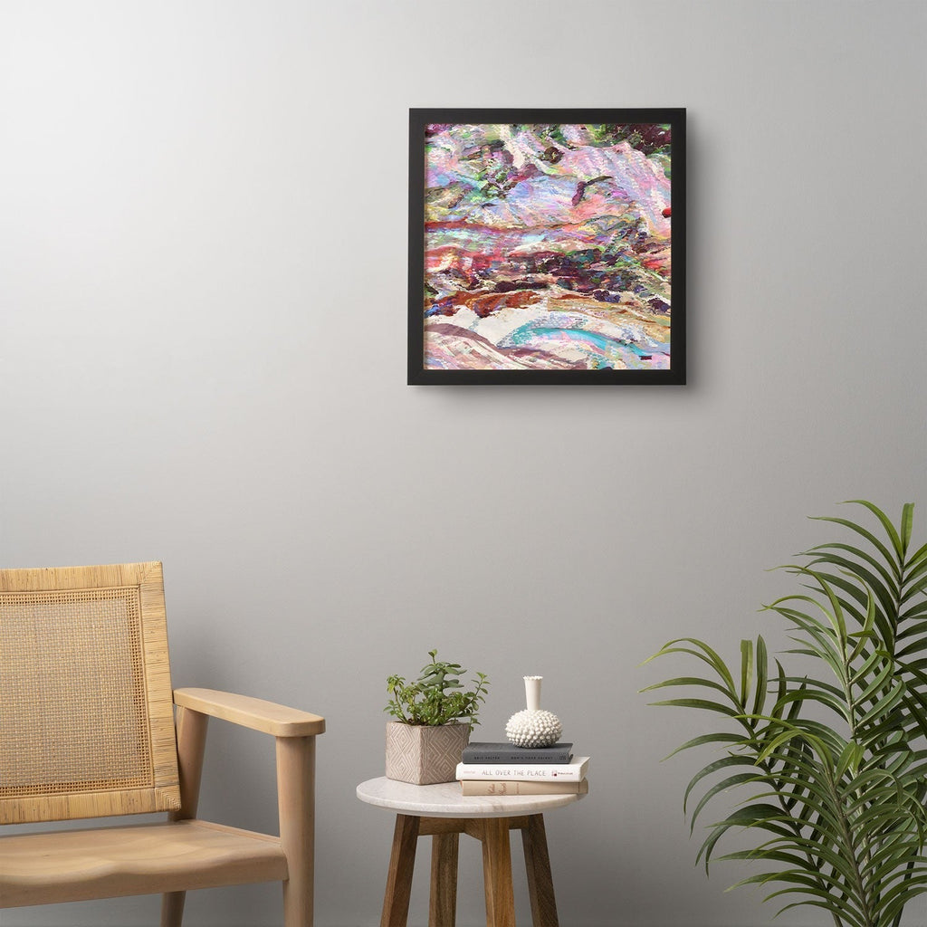83 Oranges Sequin Haze Framed Wall Art