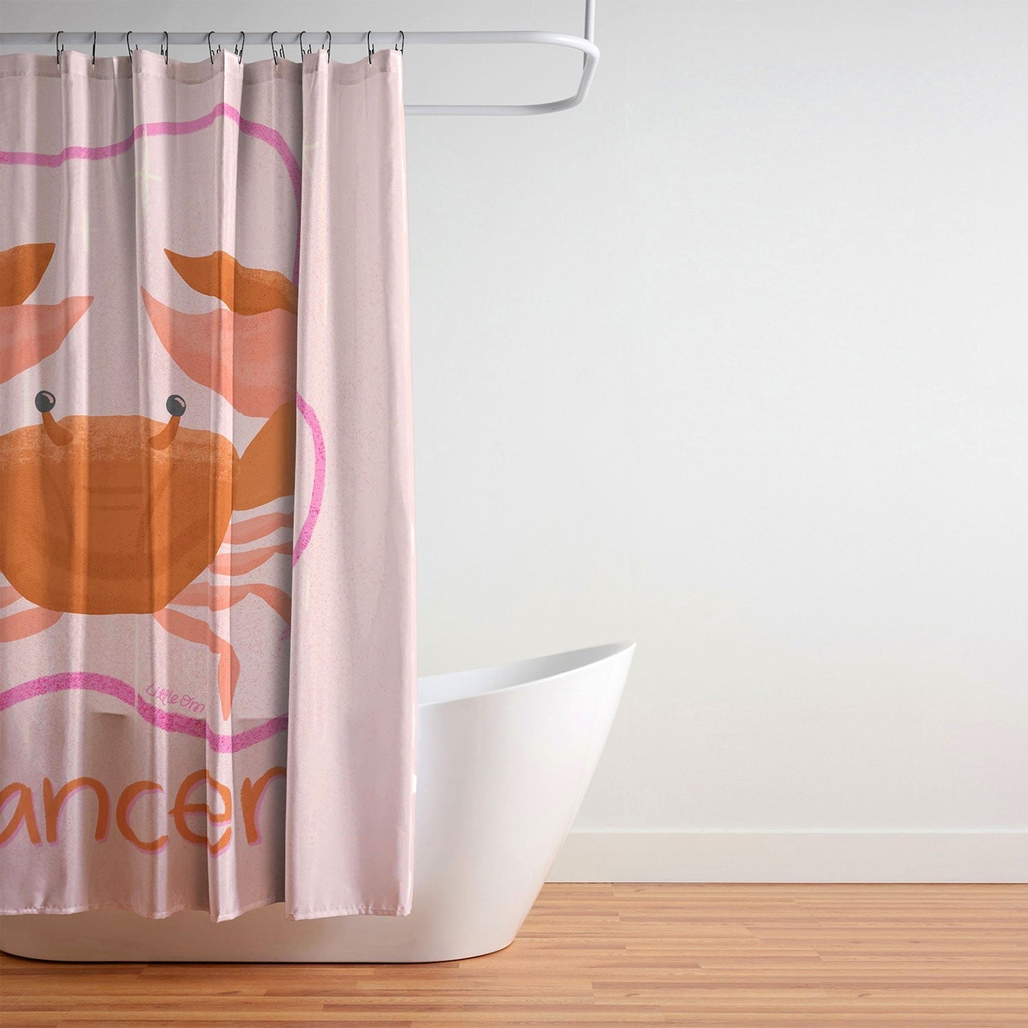 Little Om Zodiac Signs Cancer Shower Curtain