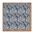 Avenie BR Navy Tiger Stripes Square Tray