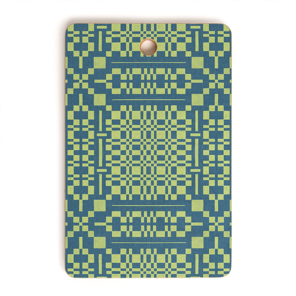 Marta Barragan Camarasa Nostalgic Grid Design Cutting Board Rectangle