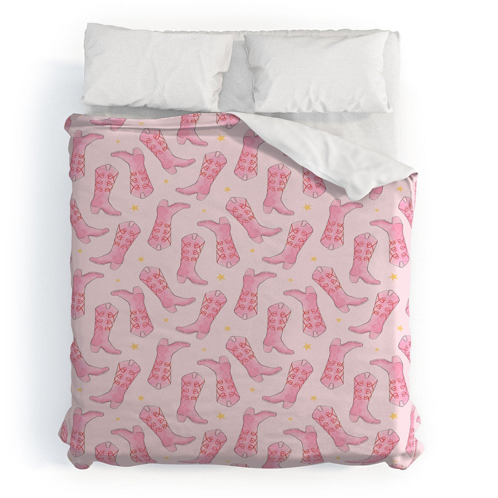 Love_Ryming Stars and Boots Duvet Cover