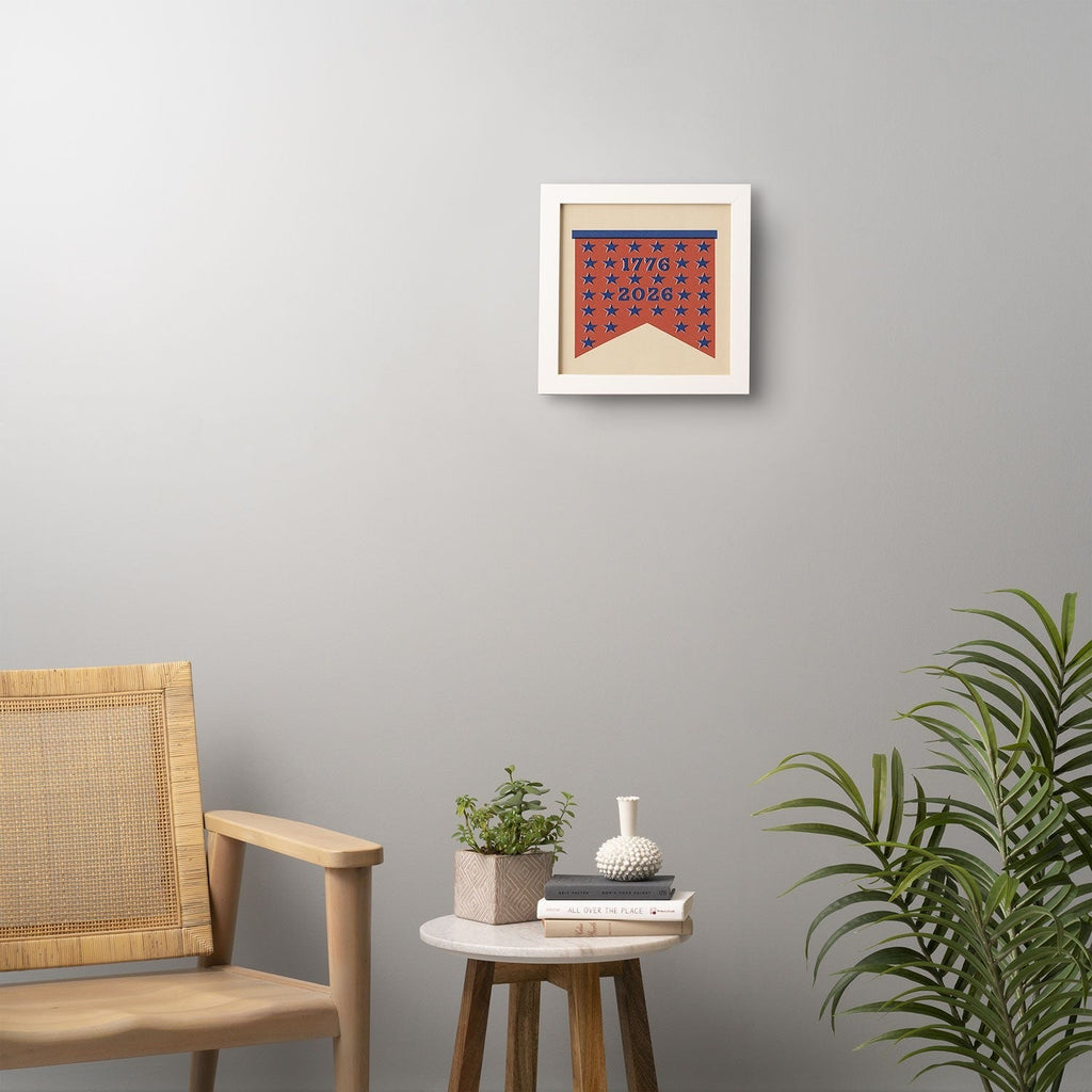 DENY Designs Star Banner Framed Wall Art