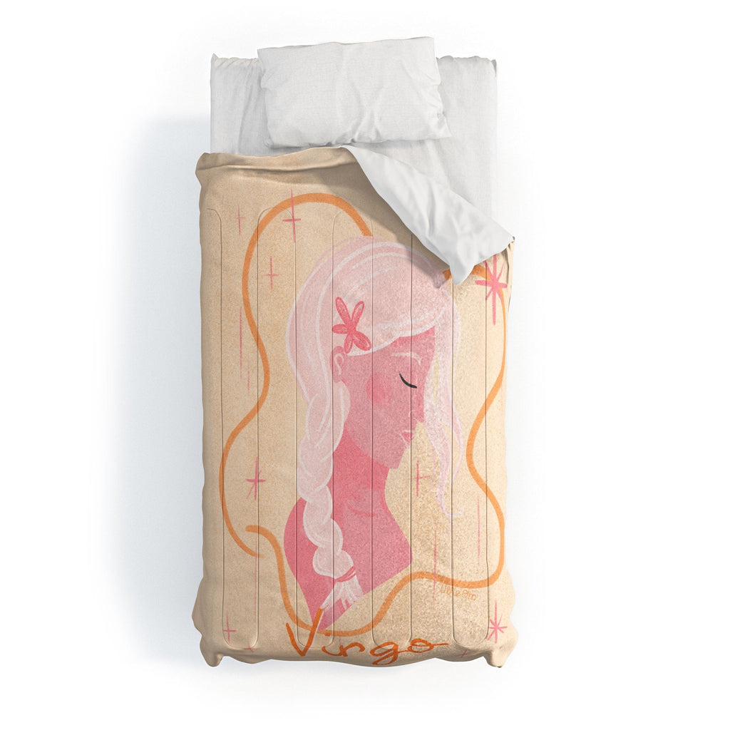 Little Om Zodiac Sign Virgo Comforter