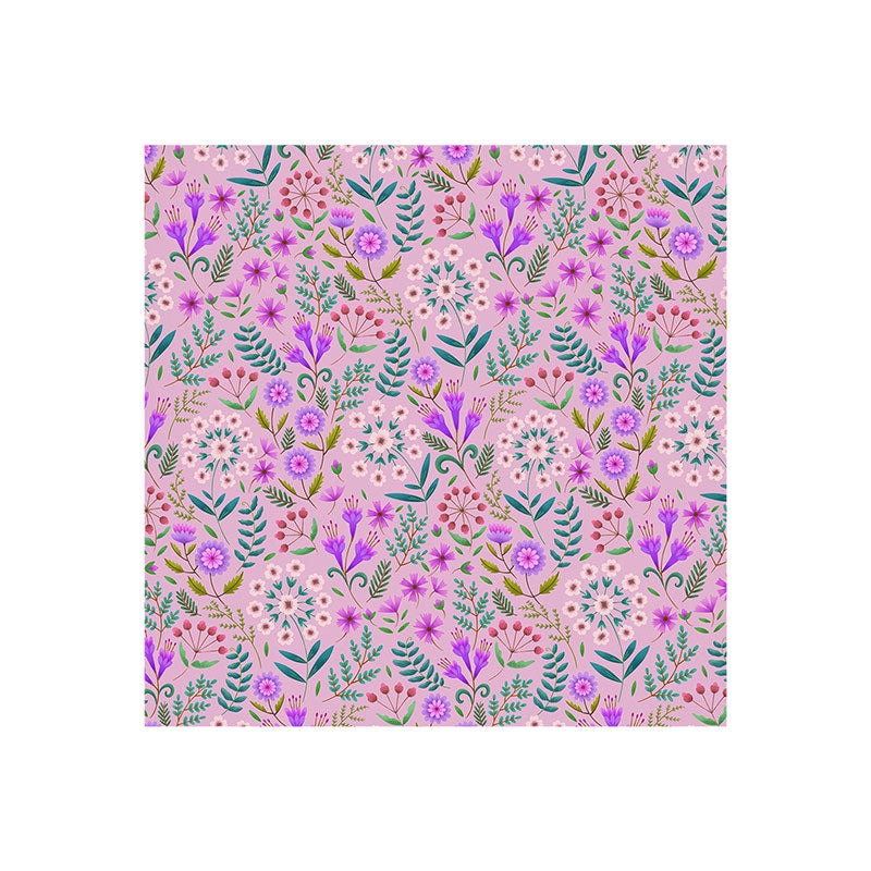 Pimlada Phuapradit Ditsy Purple Floral Half Drop Art Print