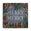 Joy Laforme Christmas Merry Merry Wreath Wood Wall Mural