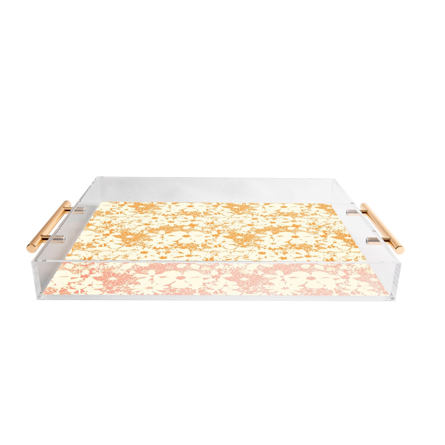 Joy Laforme Floral Rainforest In Yellow Acrylic Tray