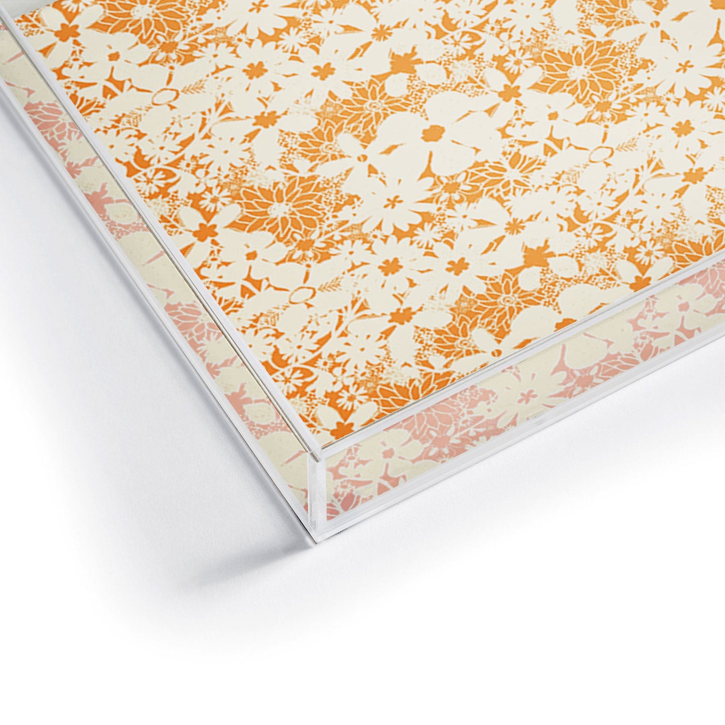 Joy Laforme Floral Rainforest In Yellow Acrylic Tray