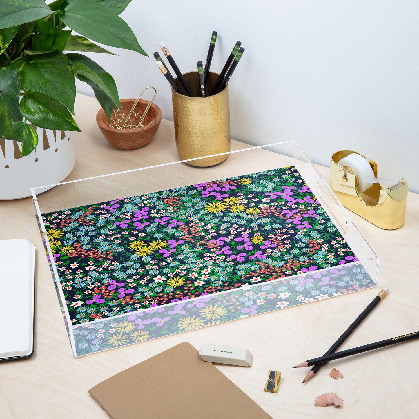 Joy Laforme Flower Bed Acrylic Tray