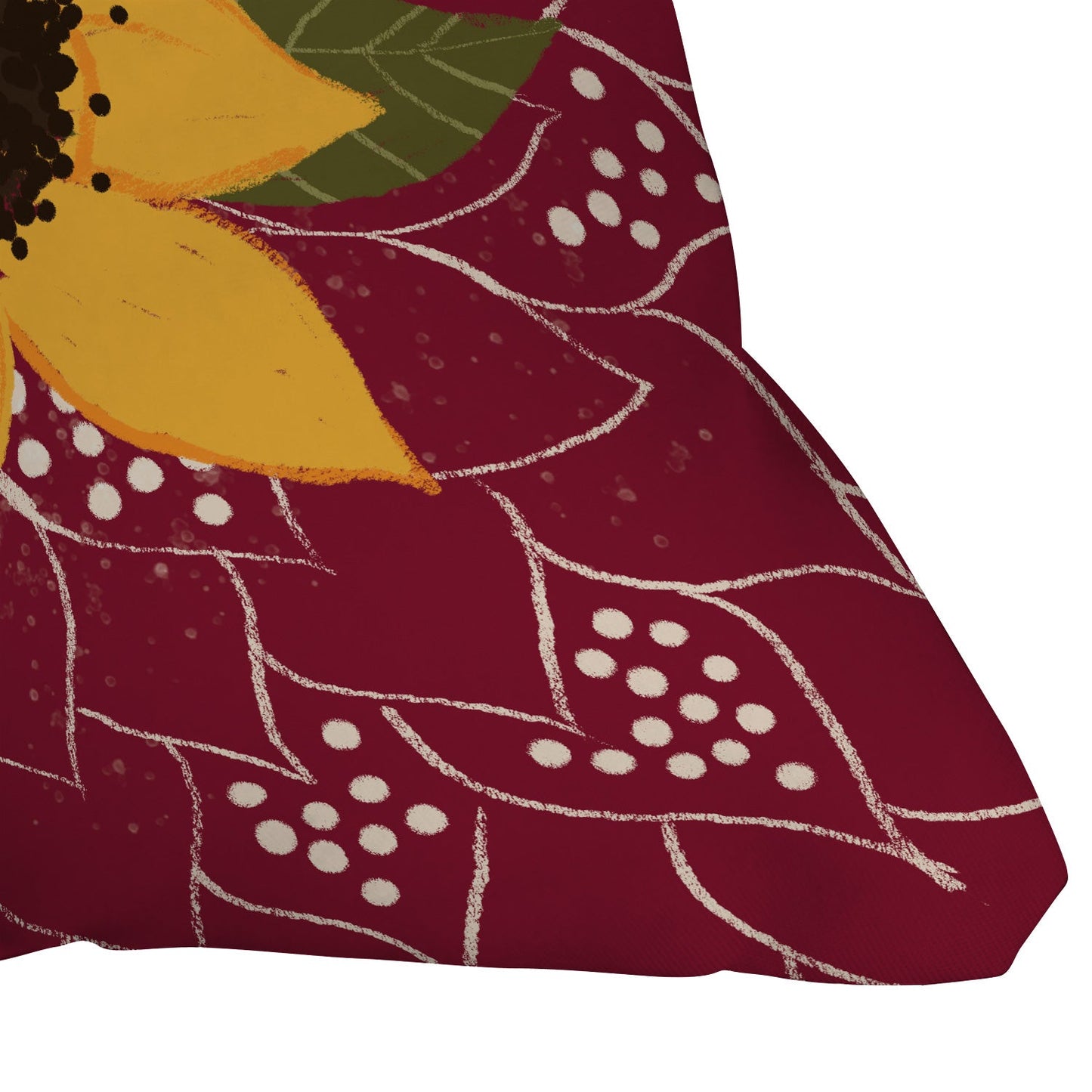 Joy Laforme Folklore Sunflower Throw Pillow