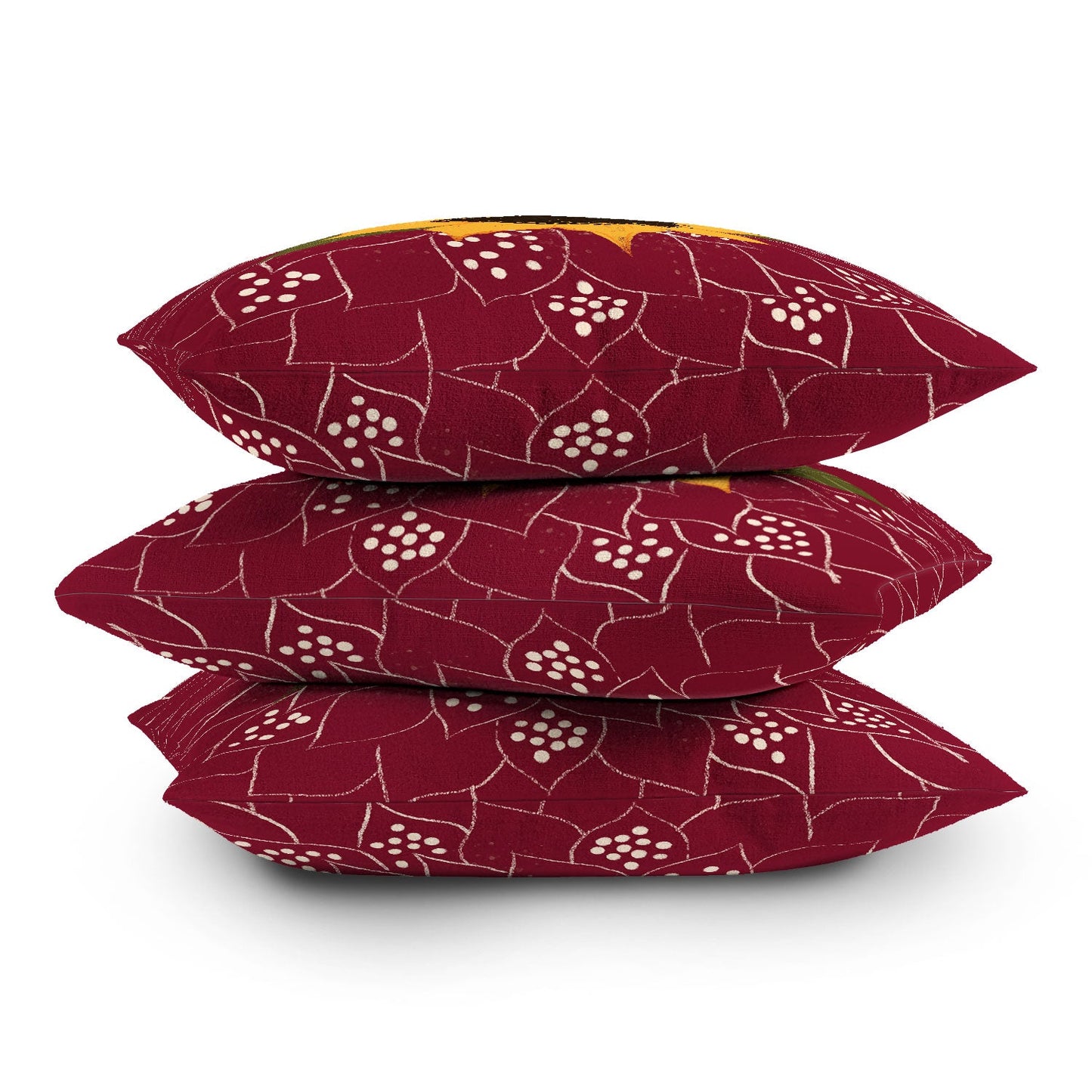 Joy Laforme Folklore Sunflower Throw Pillow