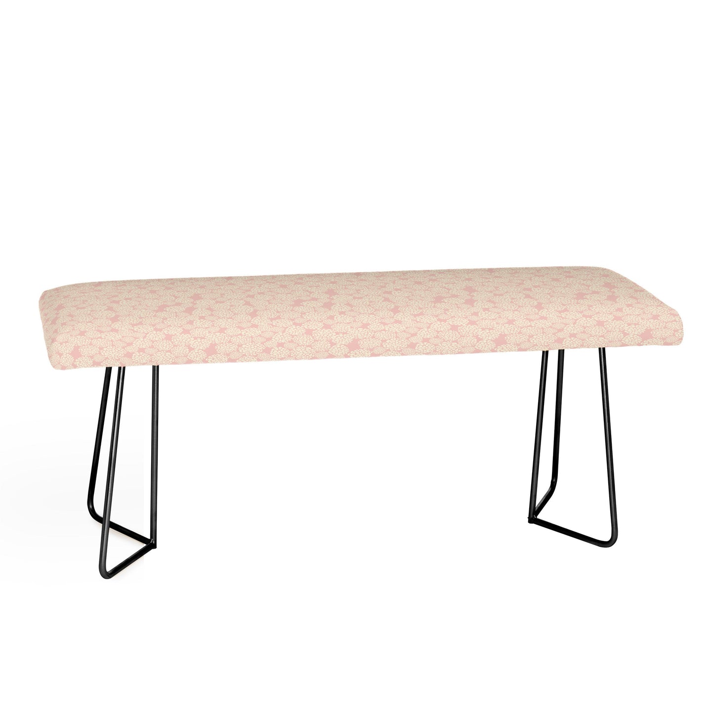 Joy Laforme Pink Dahlias Bench