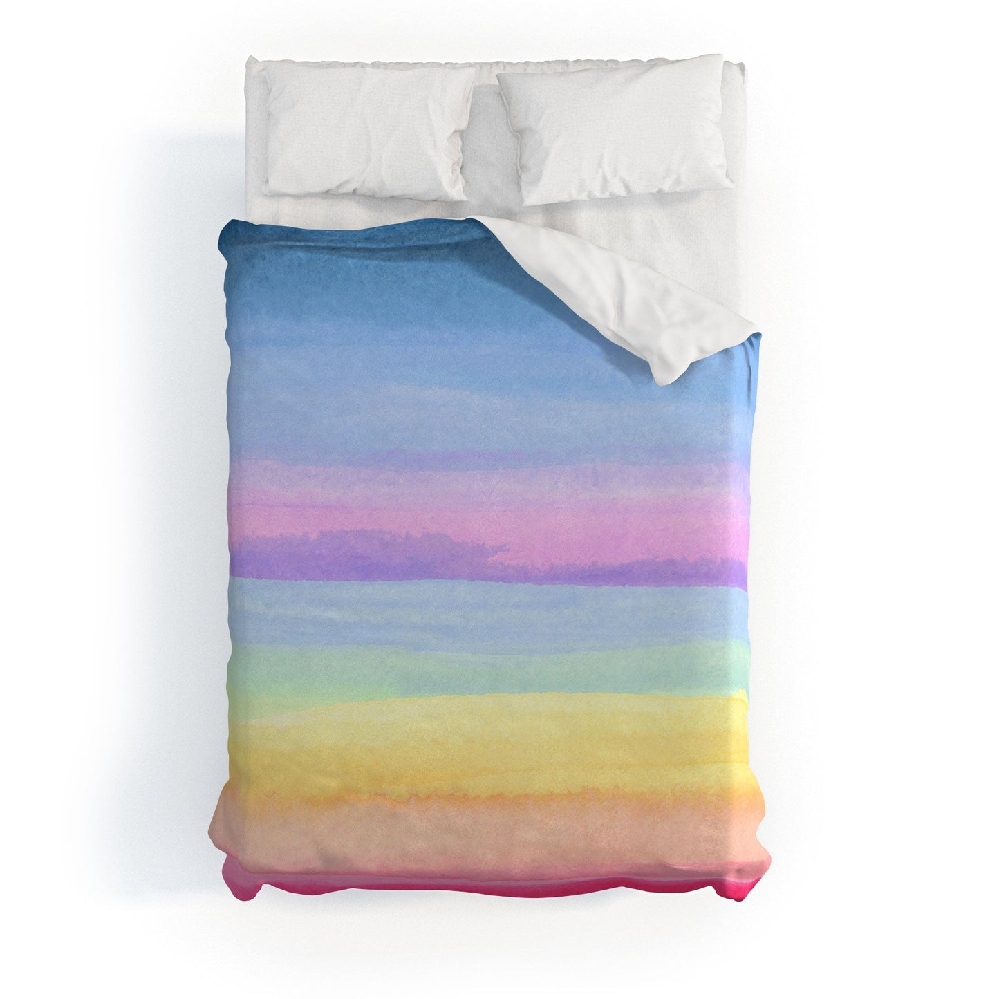 Joy Laforme Rainbow Ombre Duvet Cover
