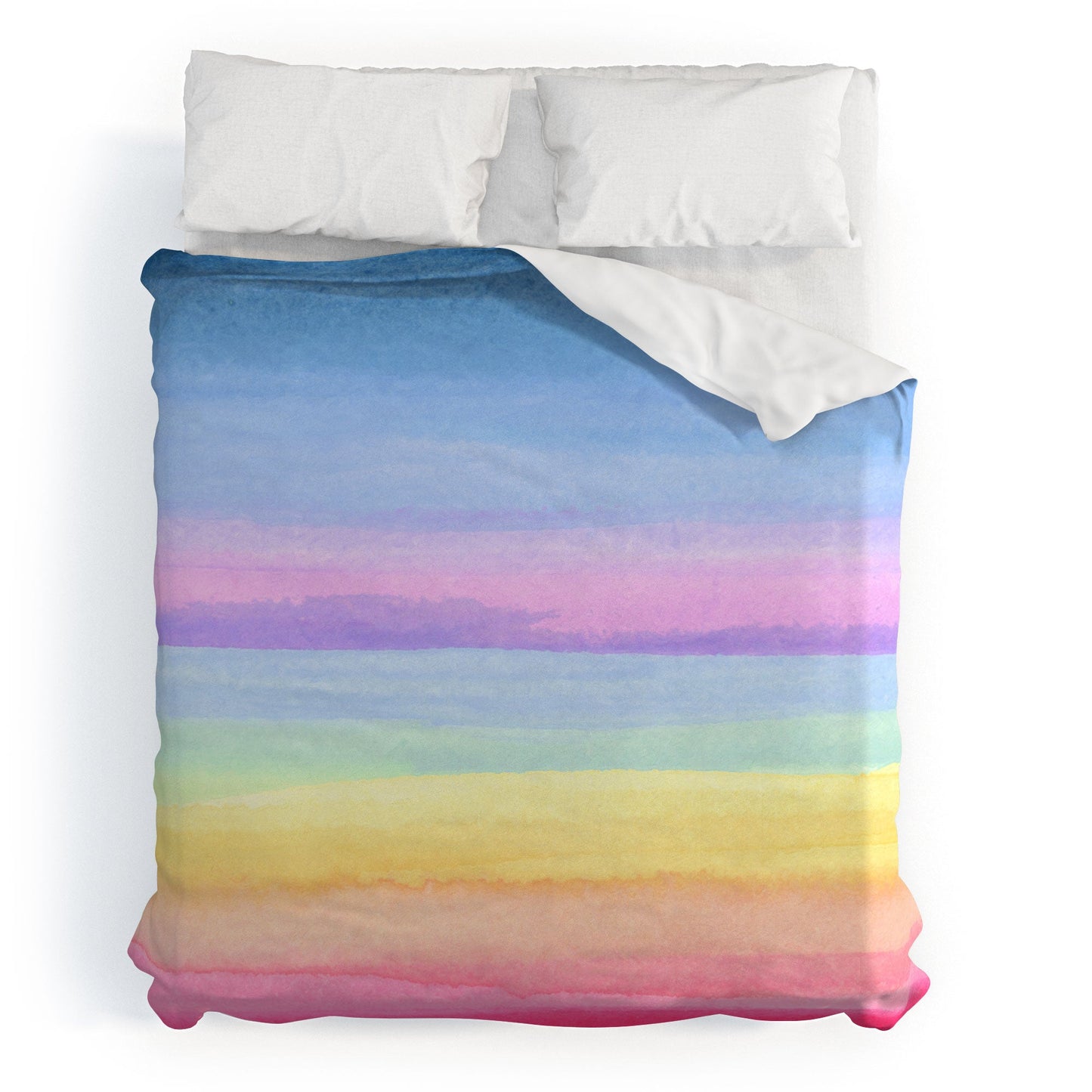 Joy Laforme Rainbow Ombre Duvet Cover