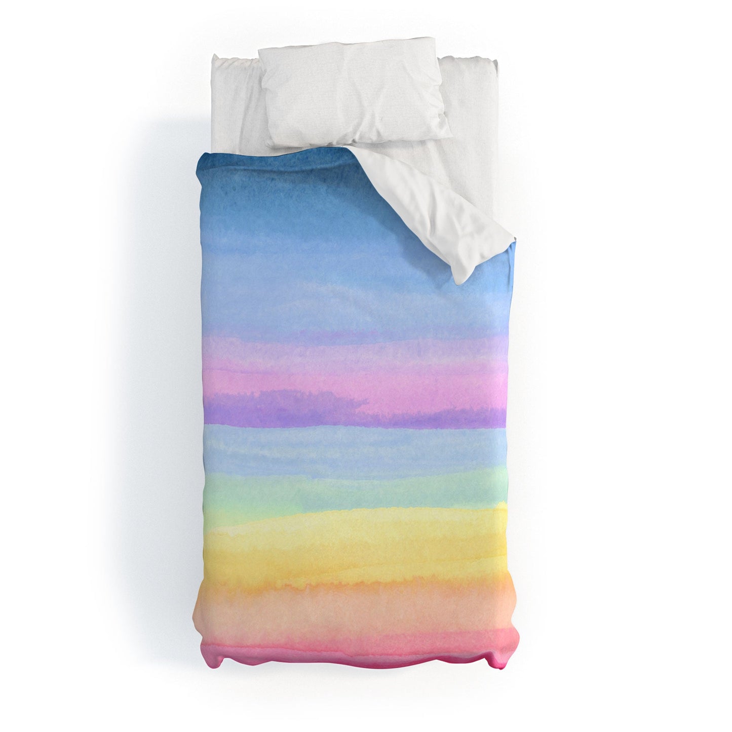 Joy Laforme Rainbow Ombre Duvet Cover