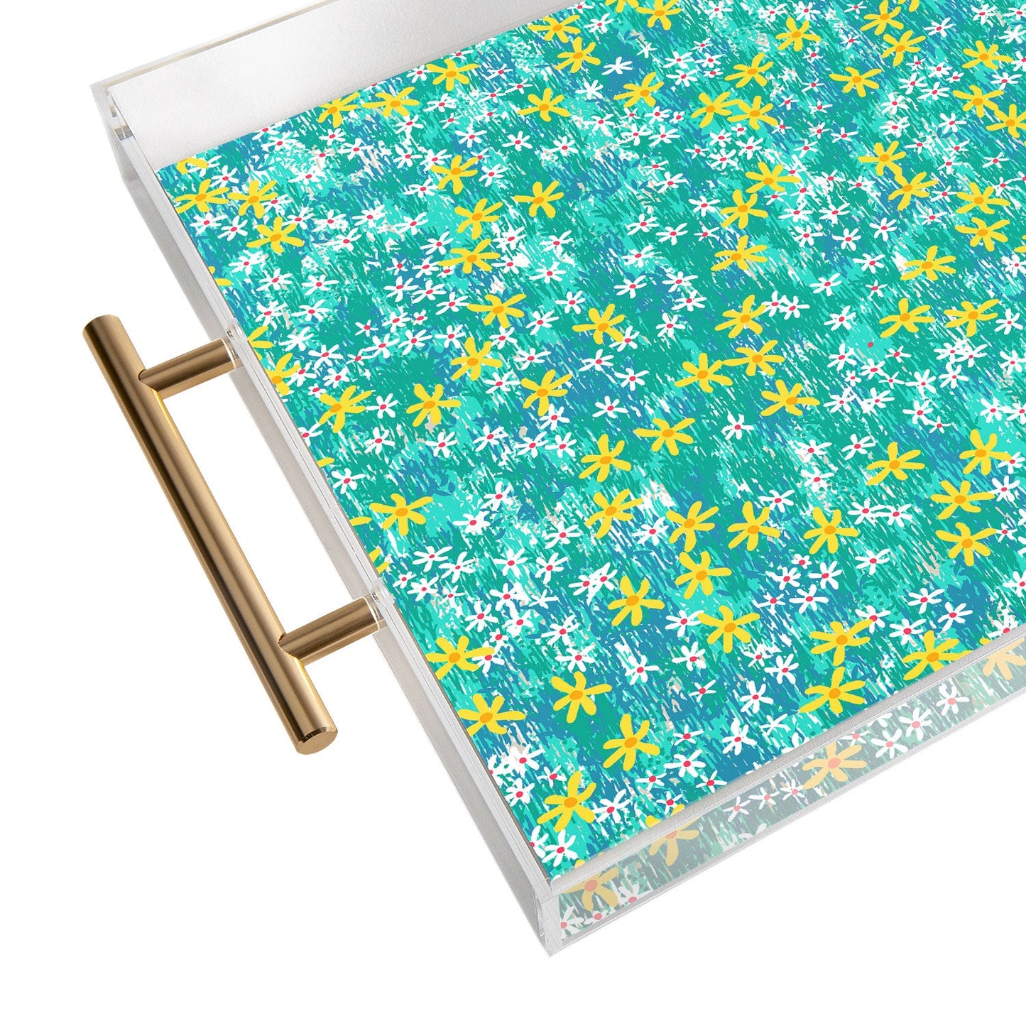 Joy Laforme Wild Daisies Acrylic Tray