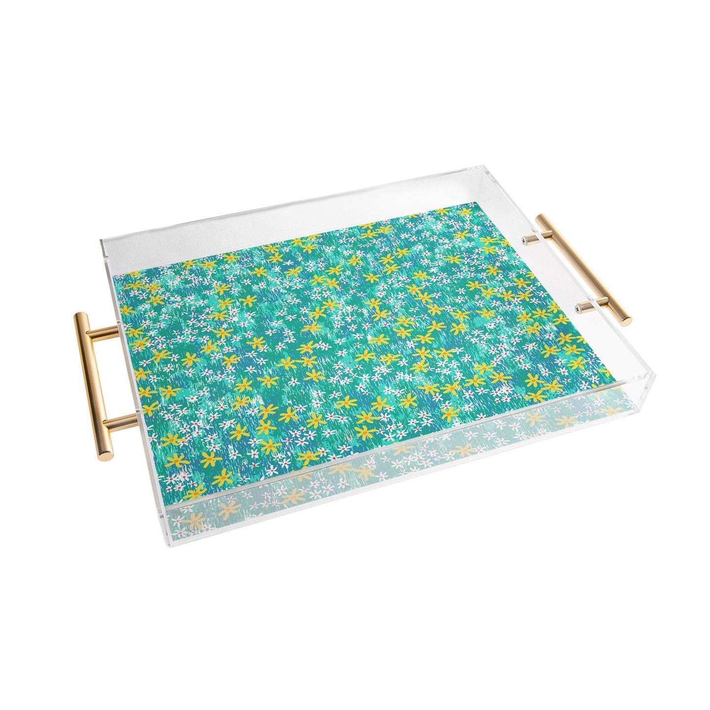 Joy Laforme Wild Daisies Acrylic Tray