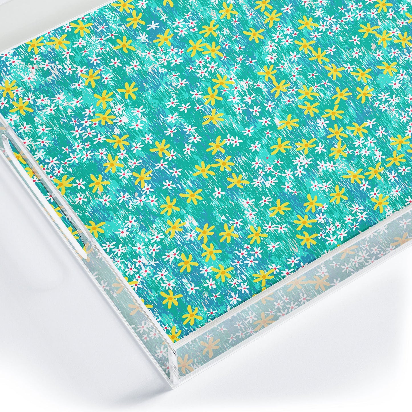 Joy Laforme Wild Daisies Acrylic Tray