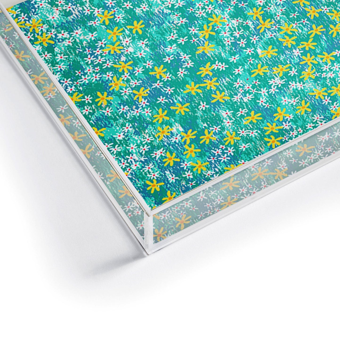 Joy Laforme Wild Daisies Acrylic Tray