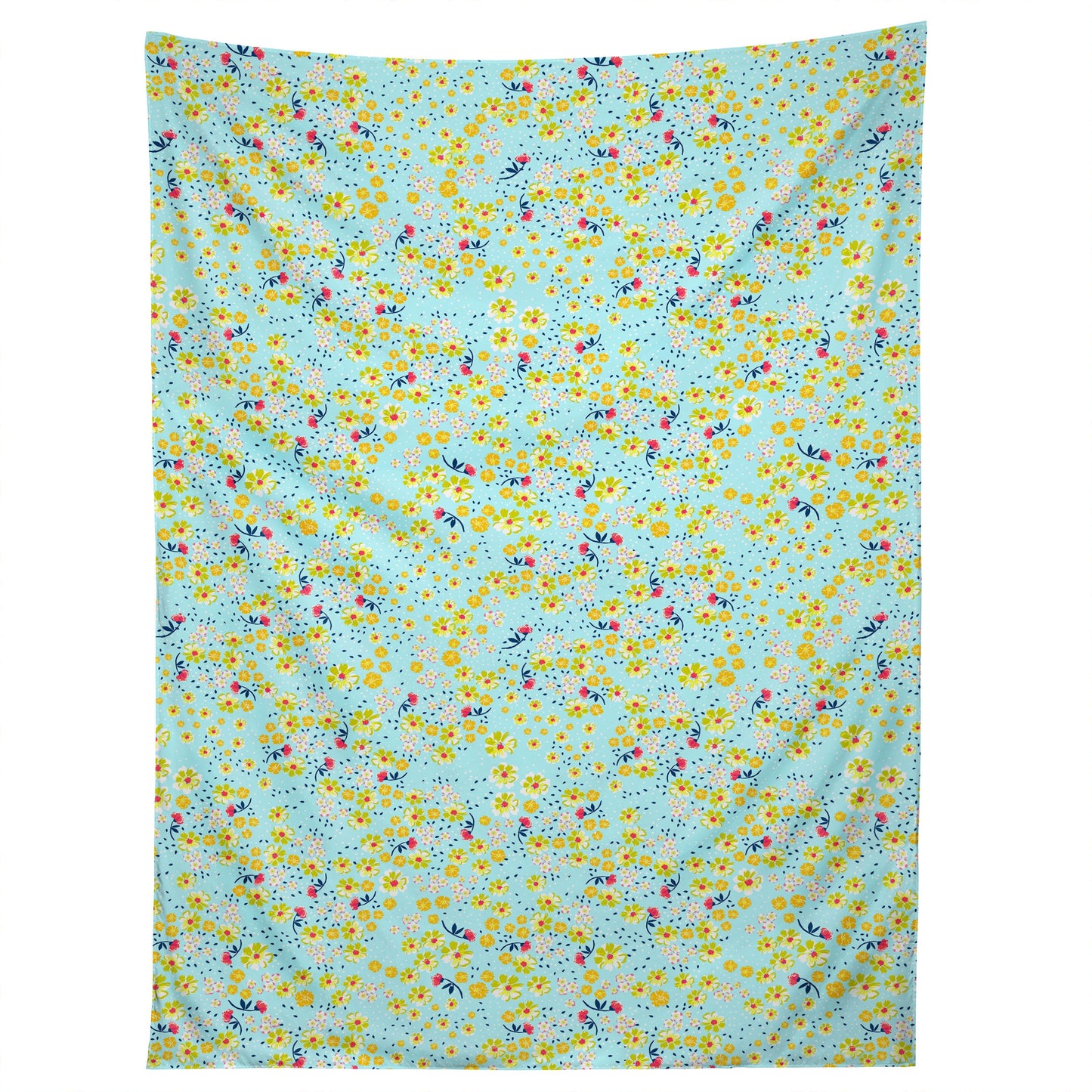 Joy Laforme Wild Floral Ditsy In Pale Blue Tapestry