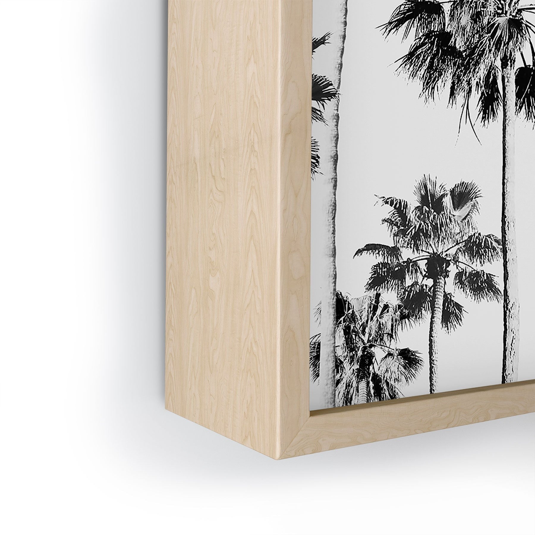 Gal Design Black And White Palms Framed Mini Art Print