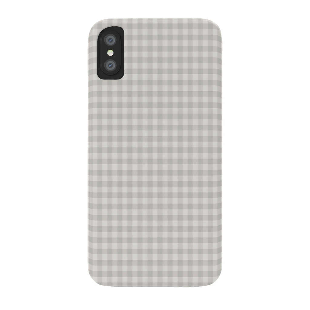 Colour Poems Gingham Plaid Pattern Cloud White Phone Case