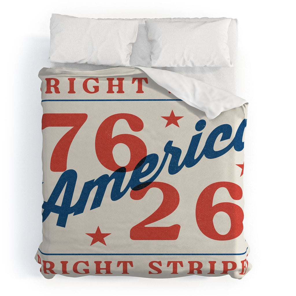 DENY Designs Bright Stars Bright Stripes Duvet Cover