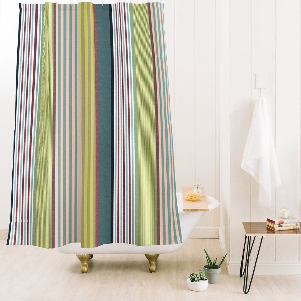 Marta Barragan Camarasa Colorful Stripe Delight Shower Curtain