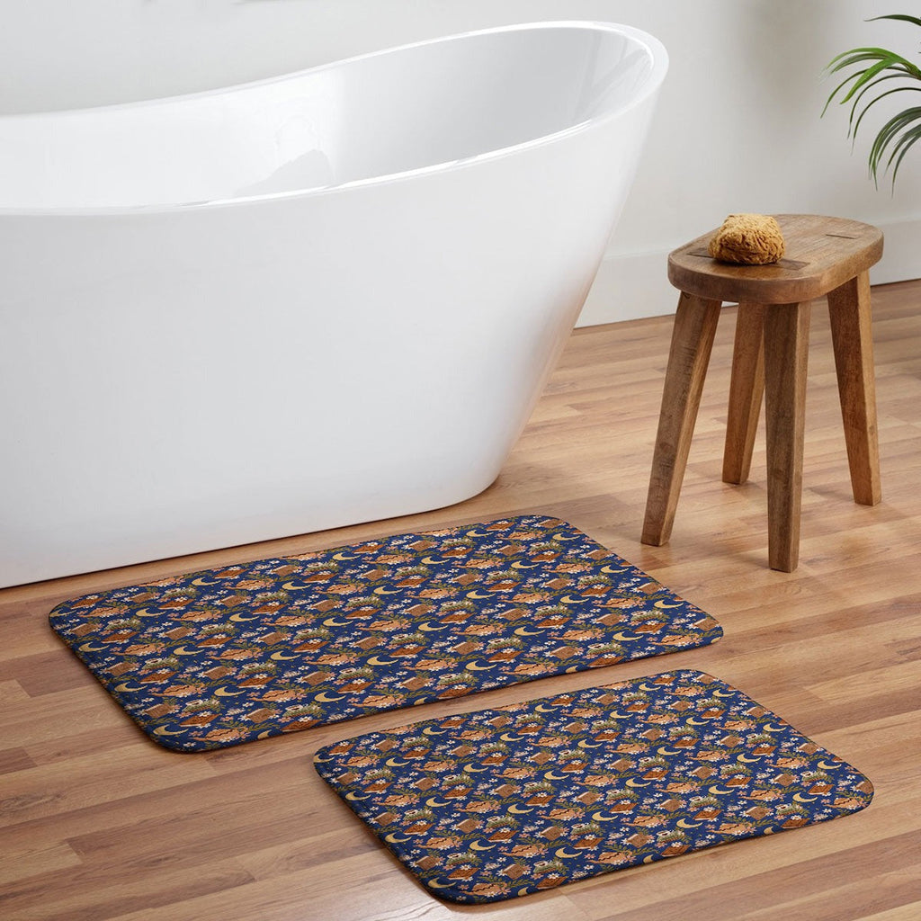 Avenie Moonlit Reading Nook II Memory Foam Bath Mat