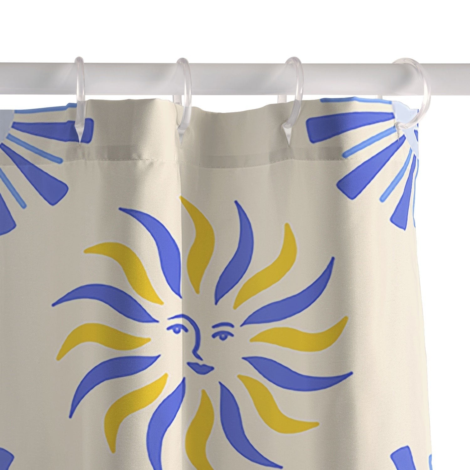 Design by Spark Dolce Vita Radial Sun Flames Shower Curtain