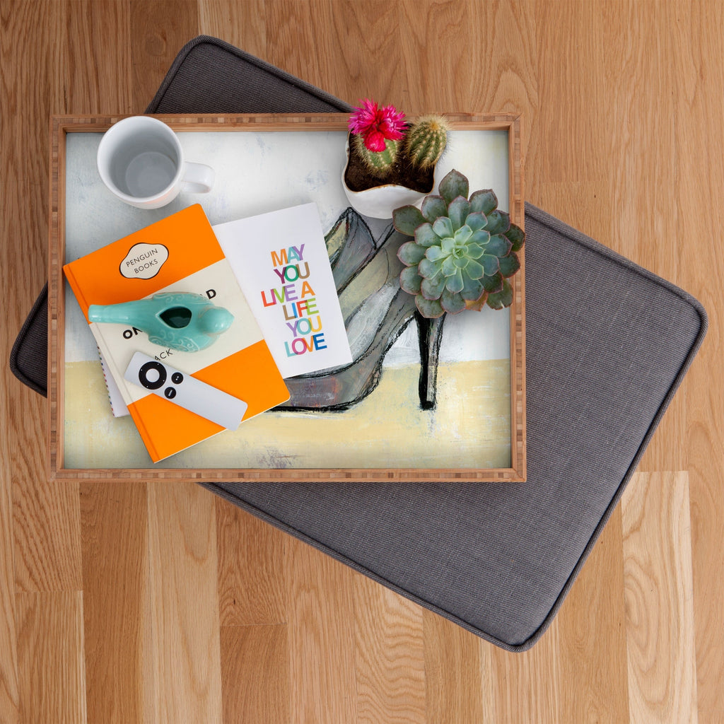 Sophia Buddenhagen Grey Stiletto Rectangular Tray