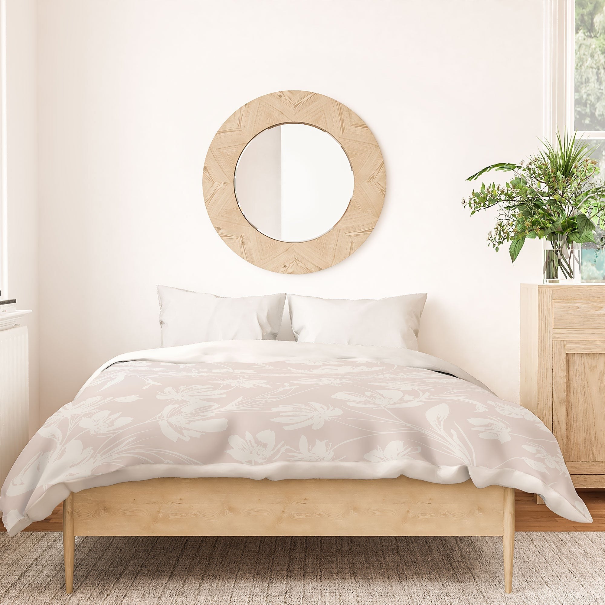 Gabriela Fuente Martine Neutral Duvet Cover