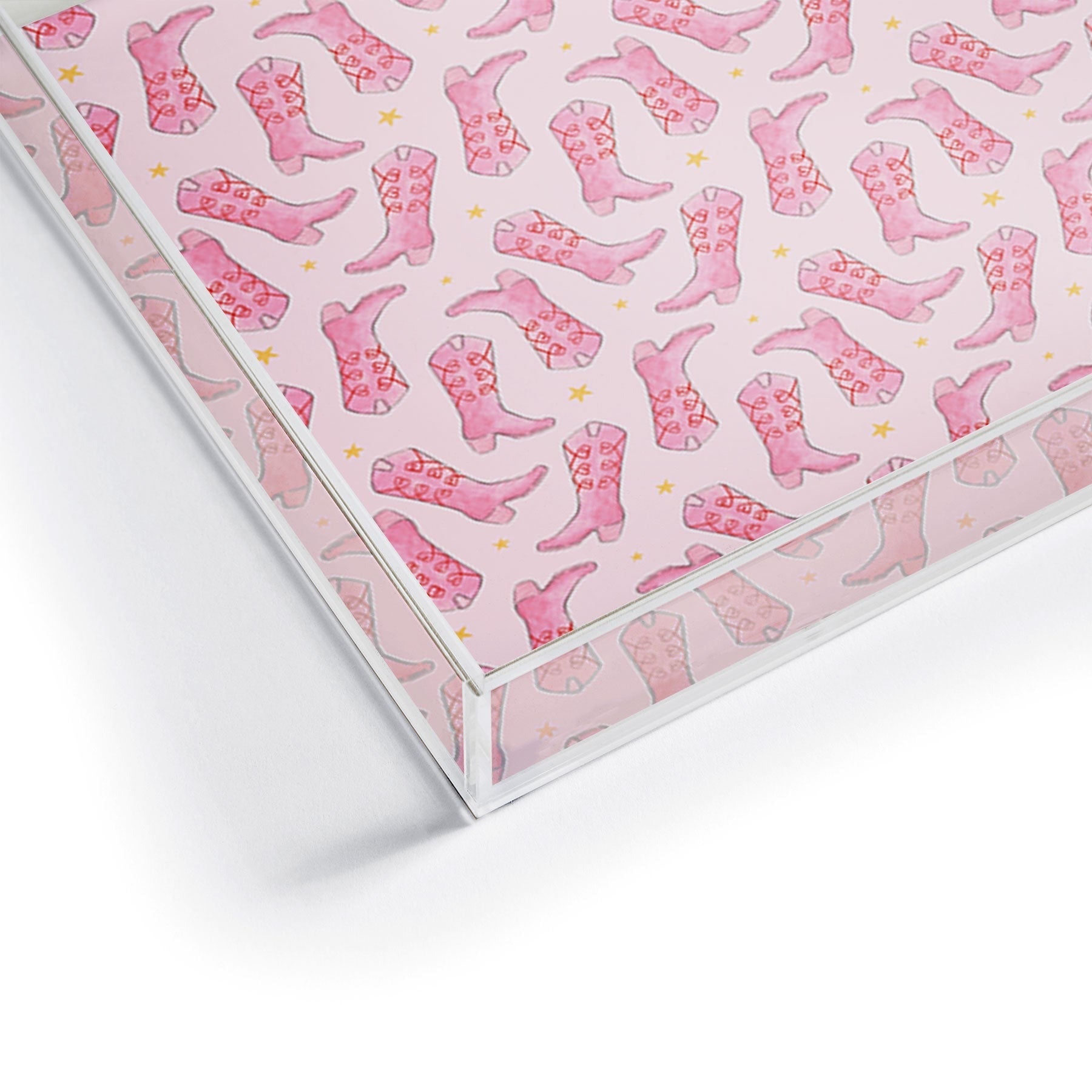 Love_Ryming Stars and Boots Acrylic Tray
